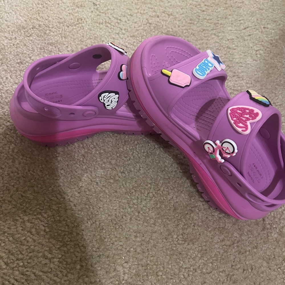 CROCS Sandals with Colorful Charms